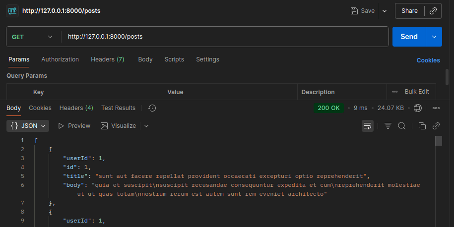 Second Request With Caching